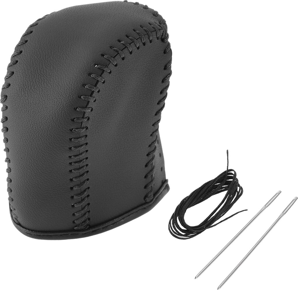 1 Set Getriebeschaltknaufabdeckung für Acura TL 2009-2014 Schaltknaufschutz Schwarz Kunstleder