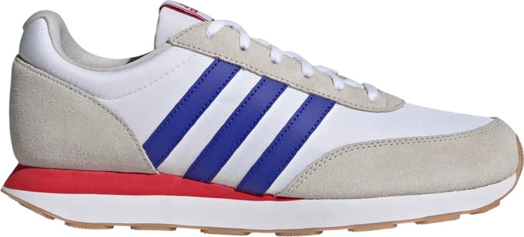 Adidas Run 60s 3.0 Classic Retro Sneaker Sportschuhe weiss/blau/rot JI4943, Schuhgröße:45 1/3 EU