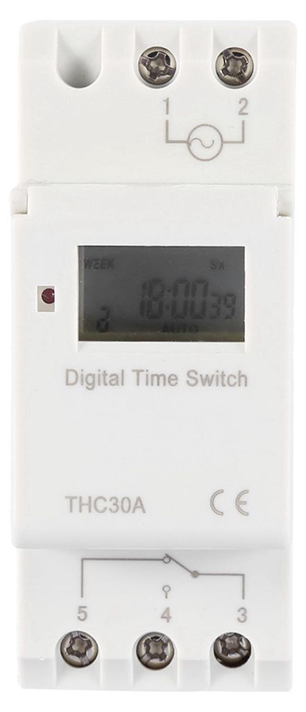 THC 30A Digitaler Zeitschalter, programmierbare elektronische Zeitsteuerung (110 V)