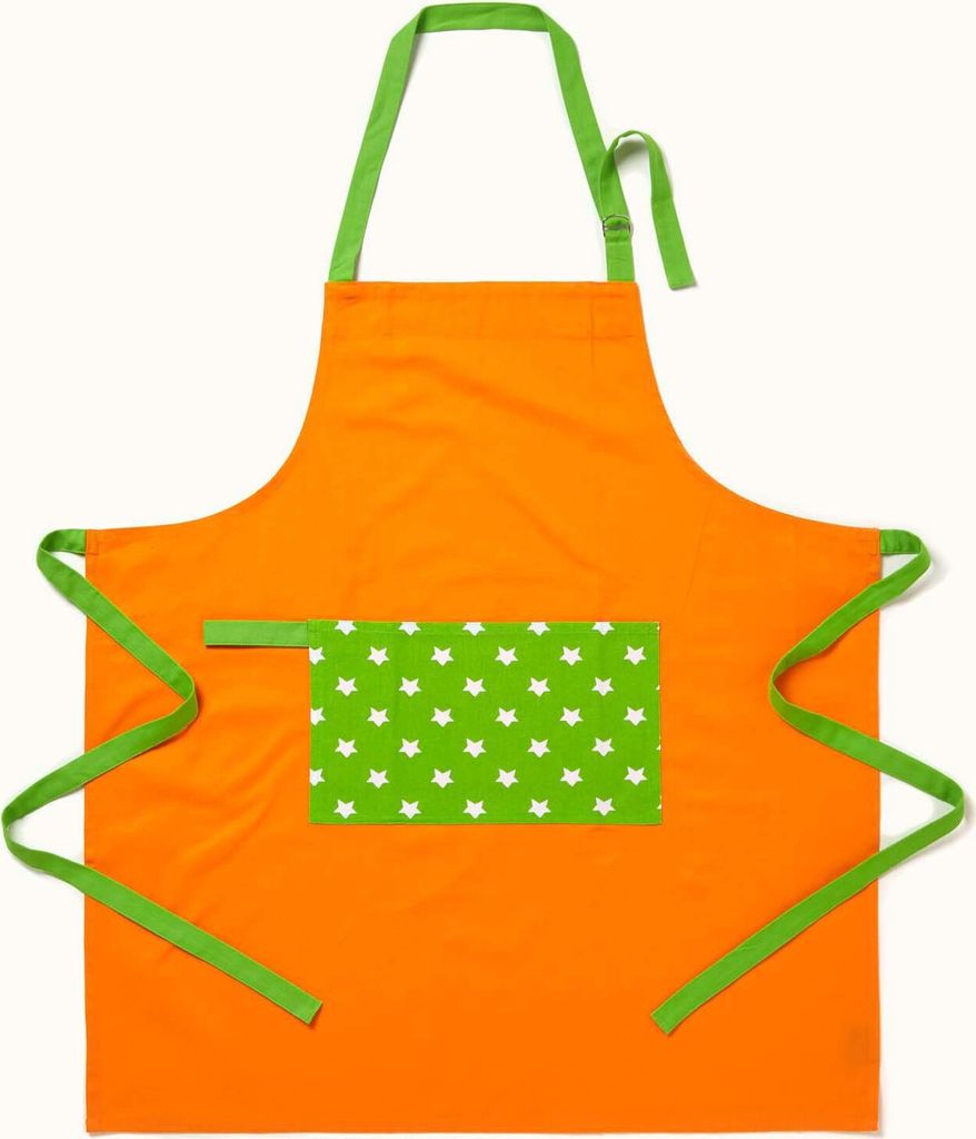 HOMESCAPES Küchenschürze Sterne grün