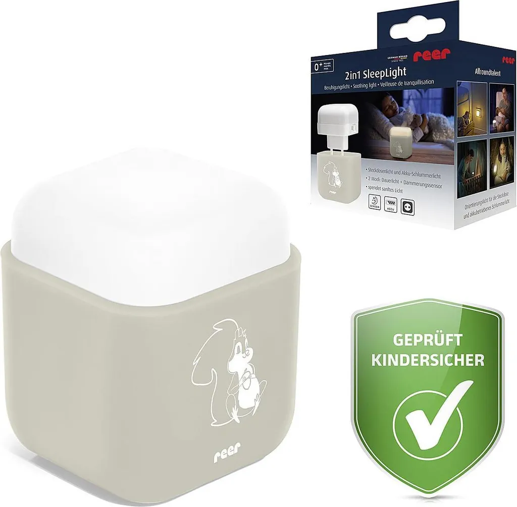 Veilleuse 2-en-1 REER Light Crème pour l'Allaitement et Soins de Nuit
