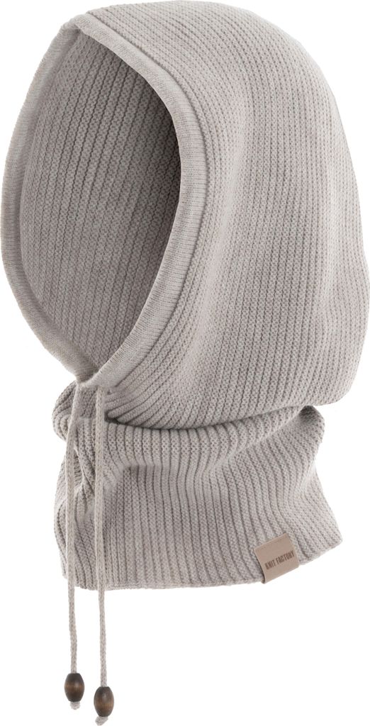 Knit Factory Evy Kapuzenschal - Iced Clay - One Size