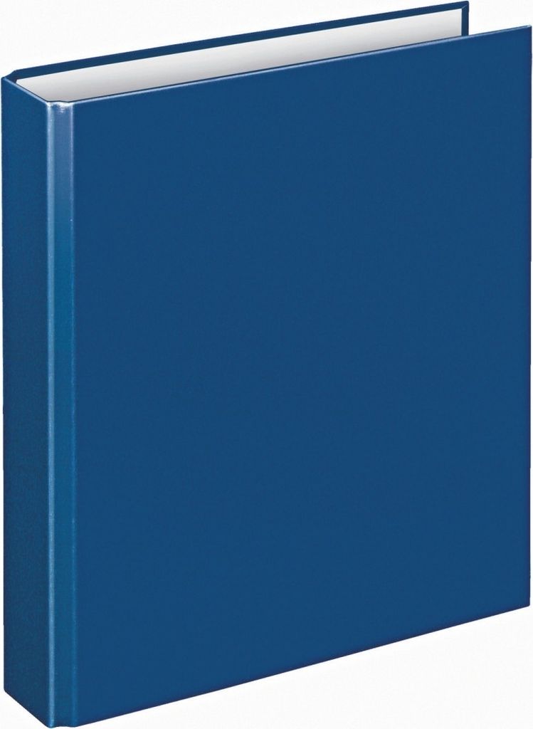 Ringbuch Basic A5 PP kaschiert 4-D-Ring-Mechanik 25mm blau Packung mit 10 Stück