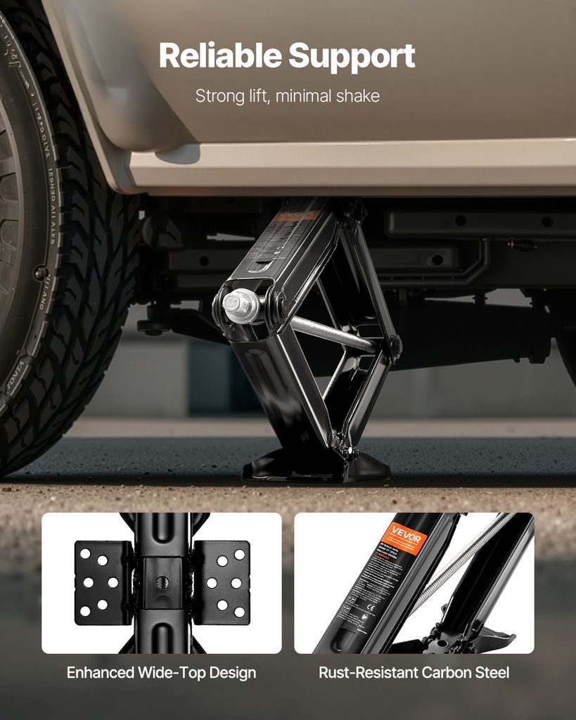 Chiave A Manovella Per Cric Auto A Forbice – Accessorio Essenziale Per Emergenze, Nero, Lunghezza 41 Cm