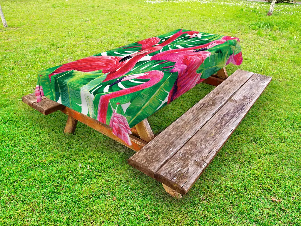 Decorazione Tavola Tropicale ABAKUHAUS 145x305 - Stile Fenicottero
