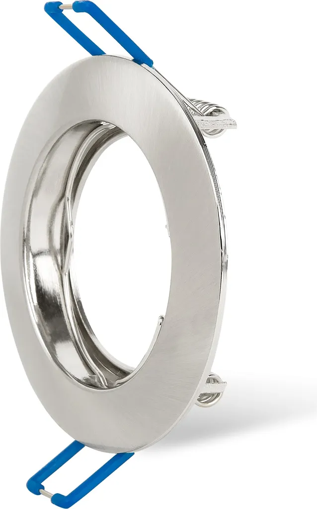 Kit 2x Faretto Incasso Soffitto Acciaio Inox Ø76mm + Lampadine LED 5W