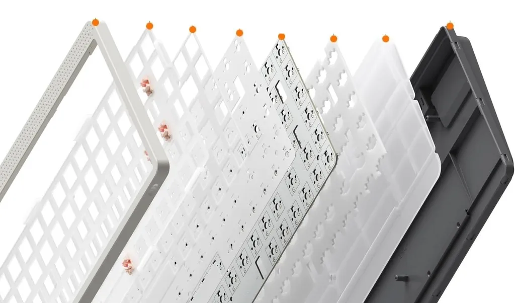 Clavier mécanique NuPhy Node 100 sans fil ANSI US Bluetooth Blanc
