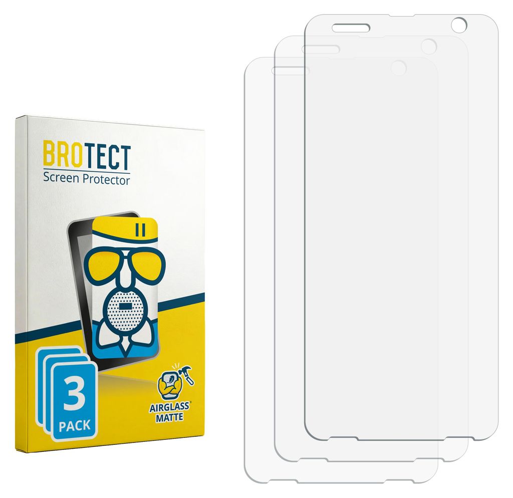 3x BROTECT Entspiegelungs Schutzglas für Honeywell CT70 Schutzfolie Panzer Folie Glas Display Schutz matt