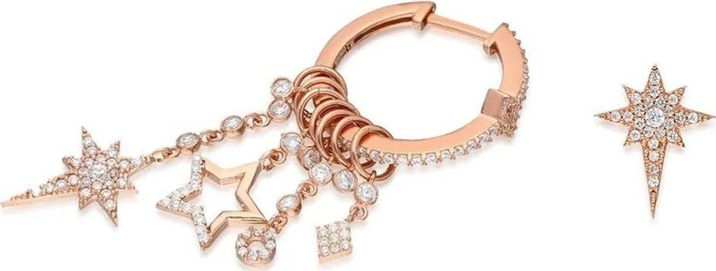 Boucles d'oreilles étoile argent 925 or rose : brillance et élégance