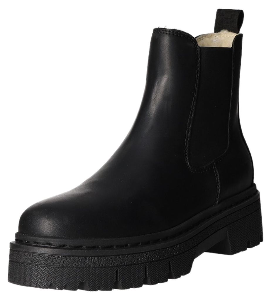 Tamaris. Botas de cuero liso, color negro Imagen del producto 