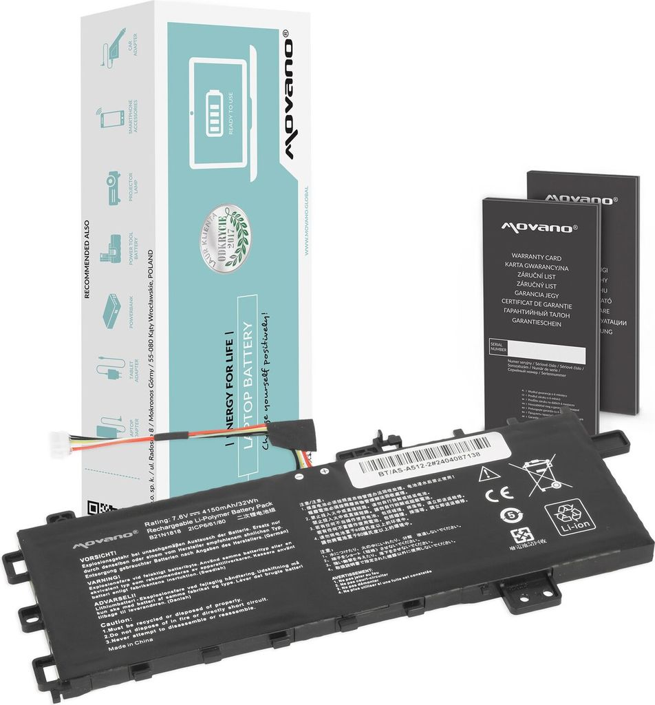 B21N1818 Akku für Asus Vivobook 15 A512 R512 X512 Produktbild 