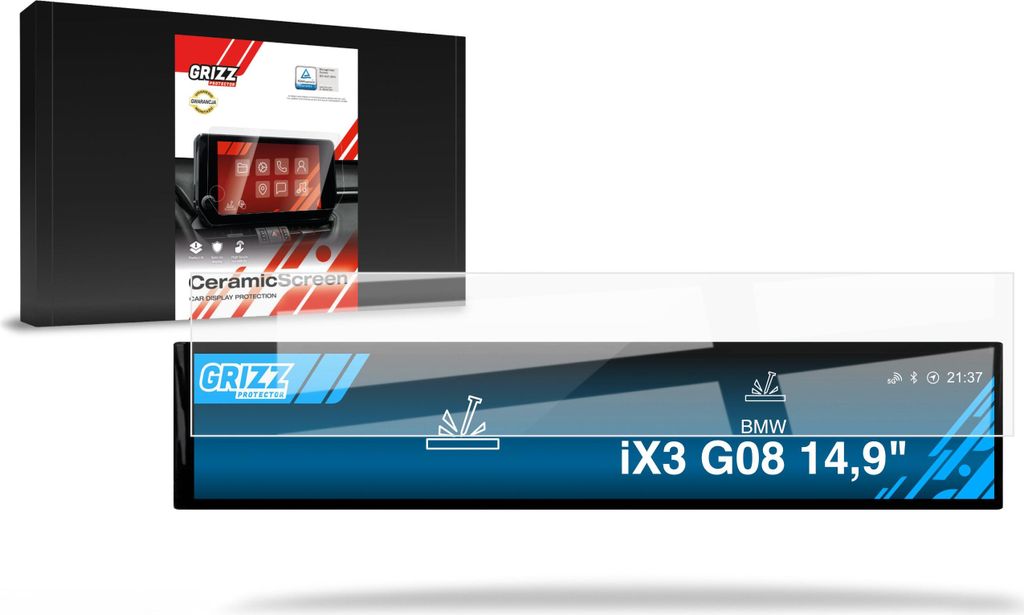 Keramische Autodisplayfolie für BMW iX3 G08 (2020-2025), Grizz Protector