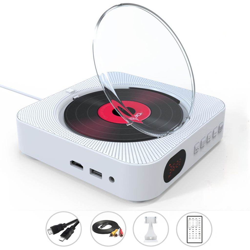 ZELURXX Lecteur CD avec Bluetooth, lecteur DVD, répéteur, Image du produit 