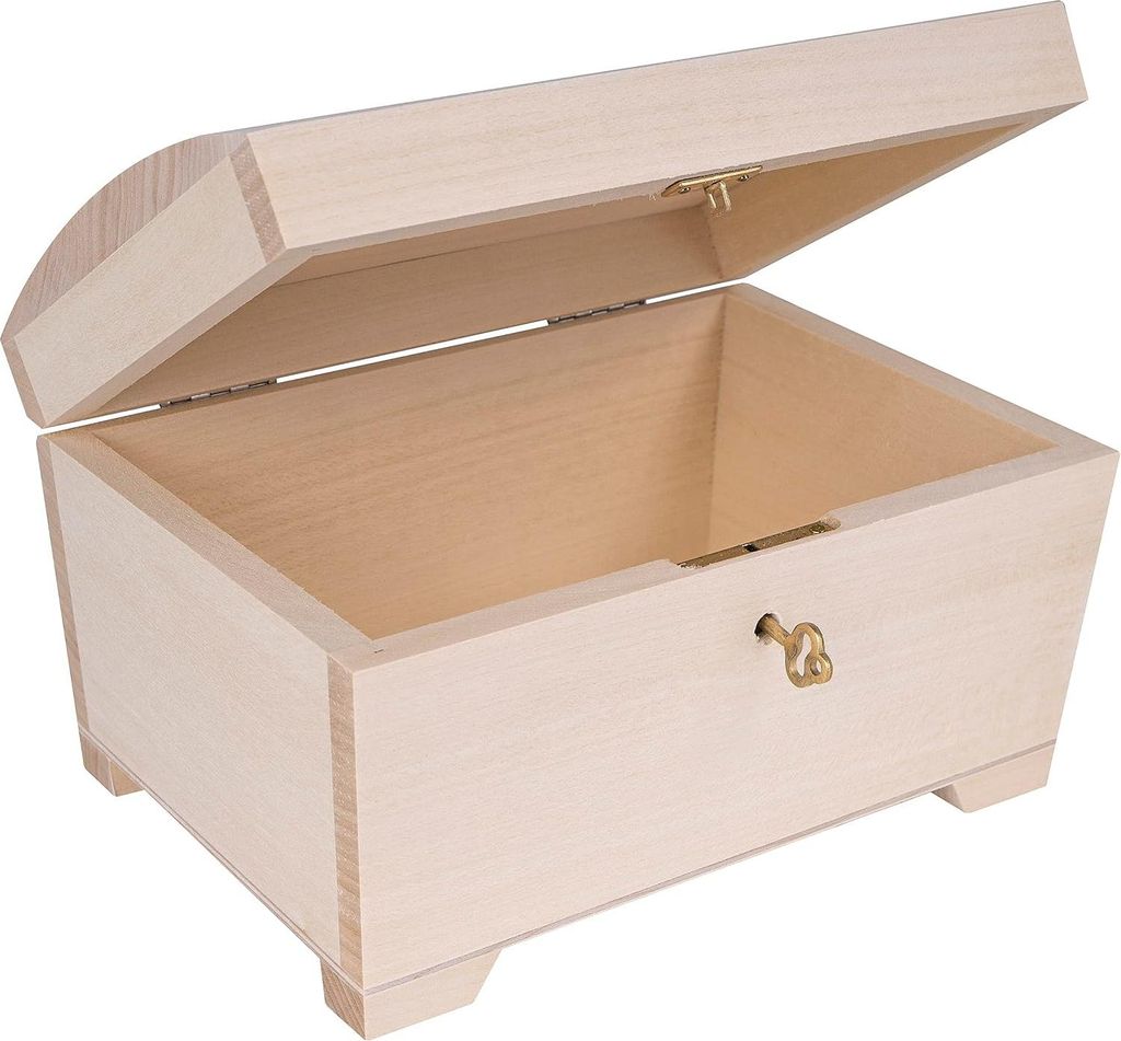 Creative Deco Zamykane Drewniane Pudełko do Dekoracji | 20 Zdjęcie produktu 