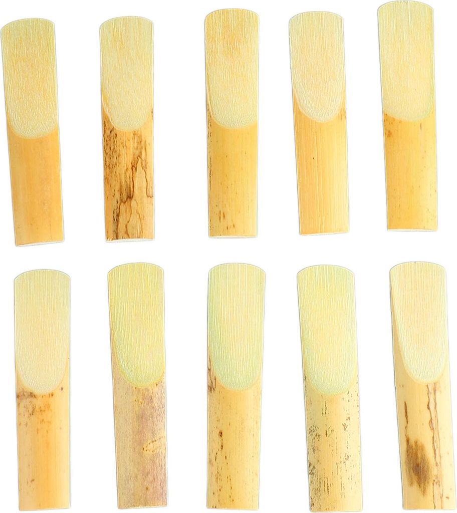10 Stück Altsaxophonblätter, professionelles traditionelles Produktbild 