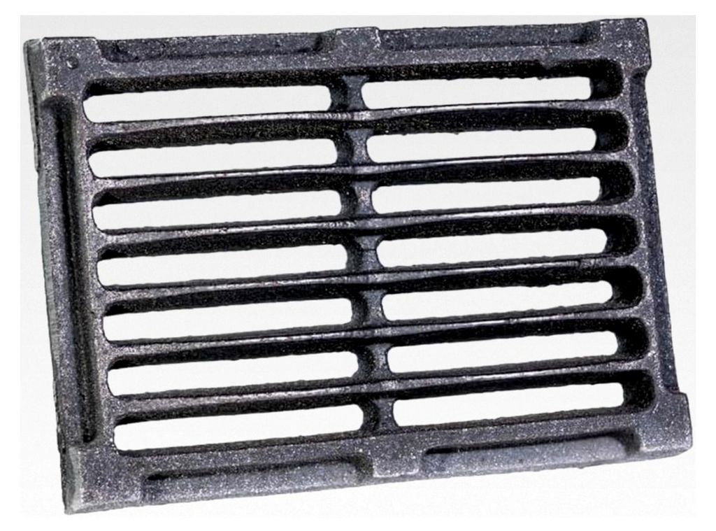 Gussrost – Rechteckiger Gussrost 26,5 x 15,5 x 2,5 cm (10,4'' x 6,1'' x 1'' / 2,7 kg) – Ofenrost, Ascherost, Kaminrost, Tafelrost