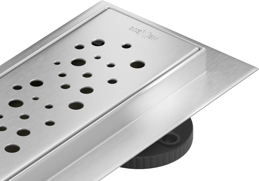 Mexen Flat M12 odpływ liniowy 80 cm, chrom - 1021080-15 Zdjęcie produktu 