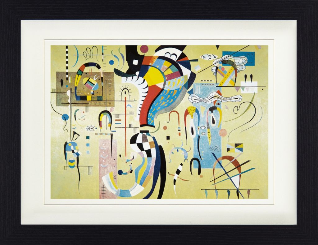 Wassily Kandinsky Gerahmtes Bild Mit Edlem Passepartout | Wand-Bilder | Im Bilderrahmen - Milieu Accompagné, 1937 (30 x 40 cm)