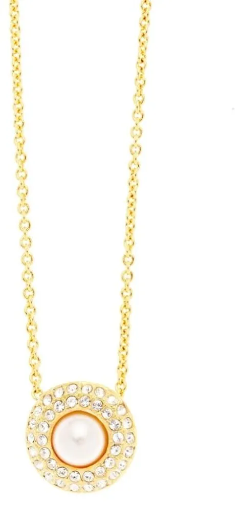 Collier Lumière 12511G en plaqué or 18k avec perle nacrée blanche