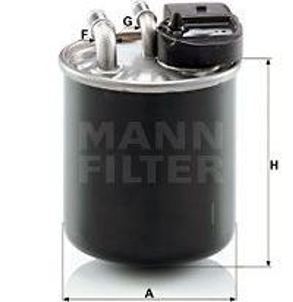 MANN-FILTER WK 820/20 Kraftstofffilter OE 6510902052 kompatibel mit Vito, V-Klasse, Sprinter, Esprinter, Marco Polo