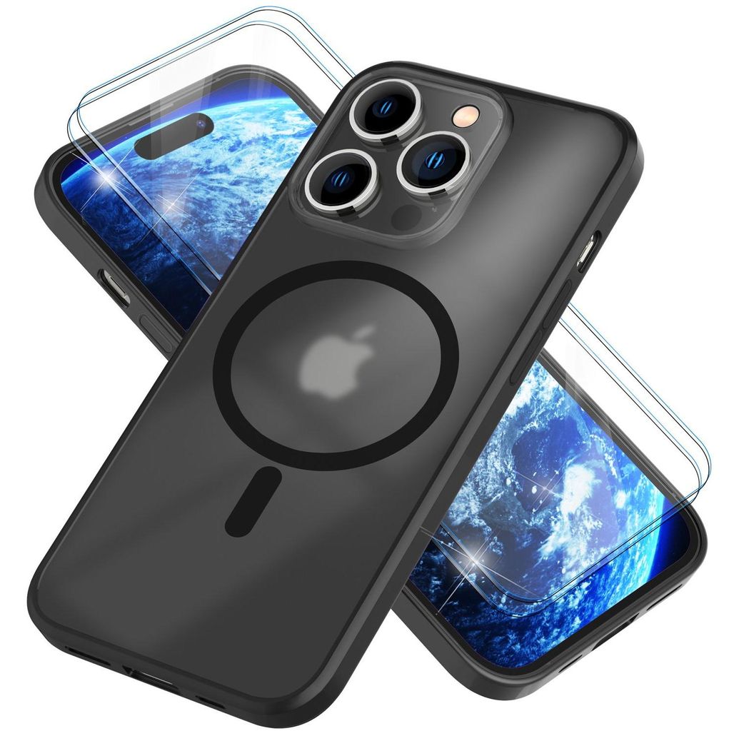 MagSafe Hülle mit 2x Schutz Glas für iPhone 14 Pro, Produktbild 