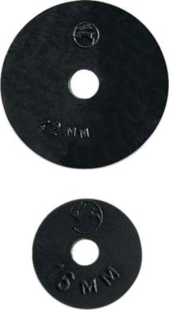 HAAS Oha Qualitäts-Wasserhahnscheibe 3522 22x4x4,5mm, schwarz