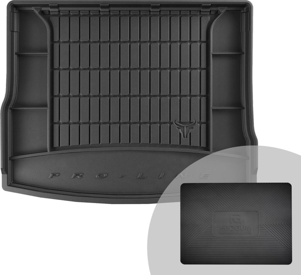 FROGUM ProLine 3D Gummimatte Exklusive Auto Kofferraummatte Kofferraumwanne für Volkswagen Tiguan II ab 2015