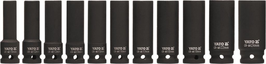 YATO YT-1054 lange Schlagschrauber-Einsätze 1/2"-Einsätze Produktbild 