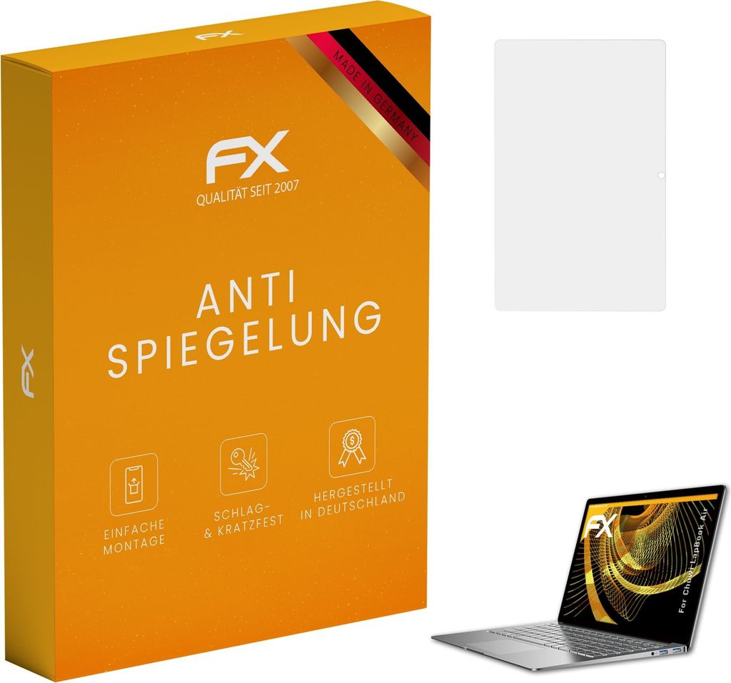 atFoliX FX-Antireflex 2x Schutzfolie kompatibel mit Chuwi LapBook Air Displayfolie