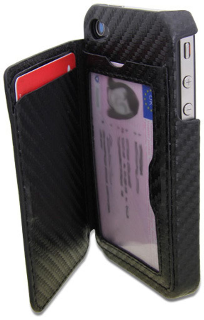 thumbsUp! iWallet, edles Schutzetui für iPhone 4/4s Geldbörse Kreditakrtenfach