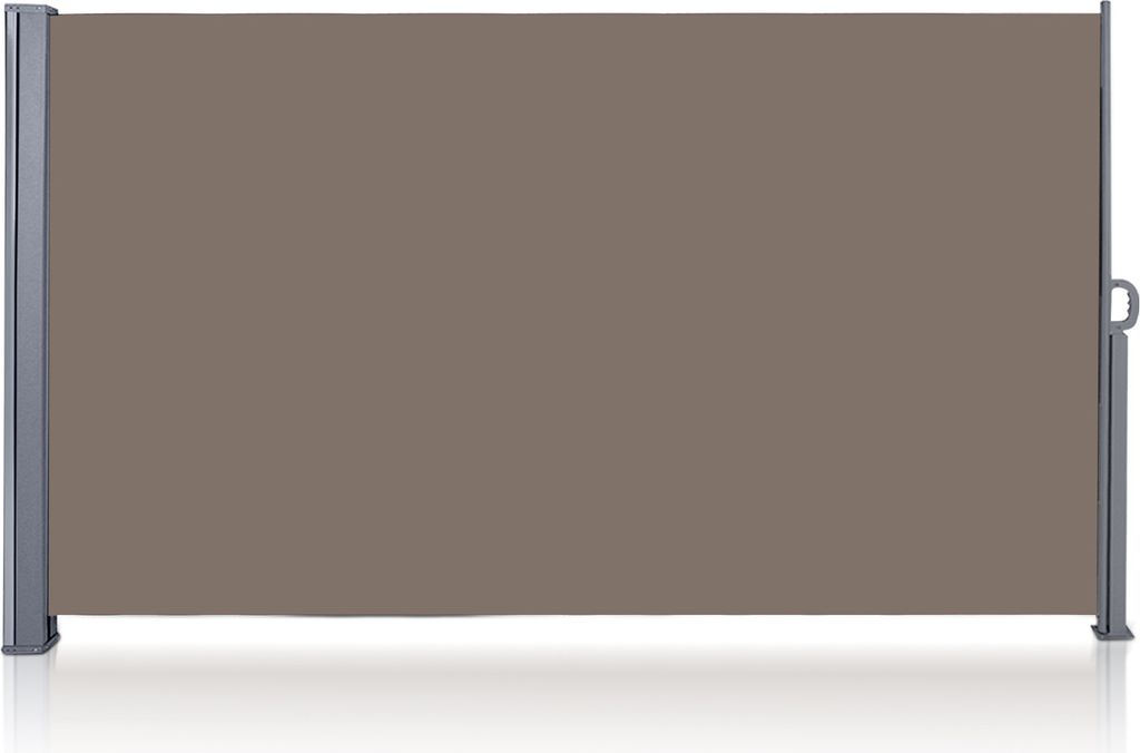 Jopassy Seitenmarkise Markisen Alu Markise Garten Sonnenschutz Seitenrollo Windschutz 160x300cm Braun