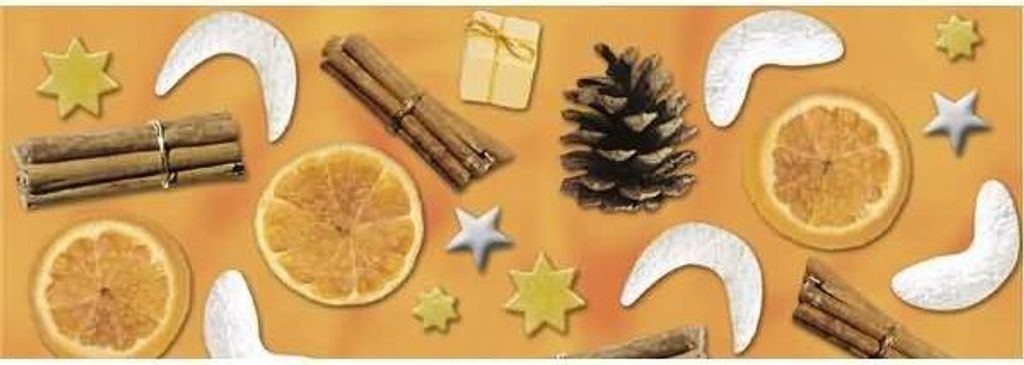 Tonzeichenkarton 220g/qm 23x33cm VE=5 Blatt Weihnachts-Potpurri orange