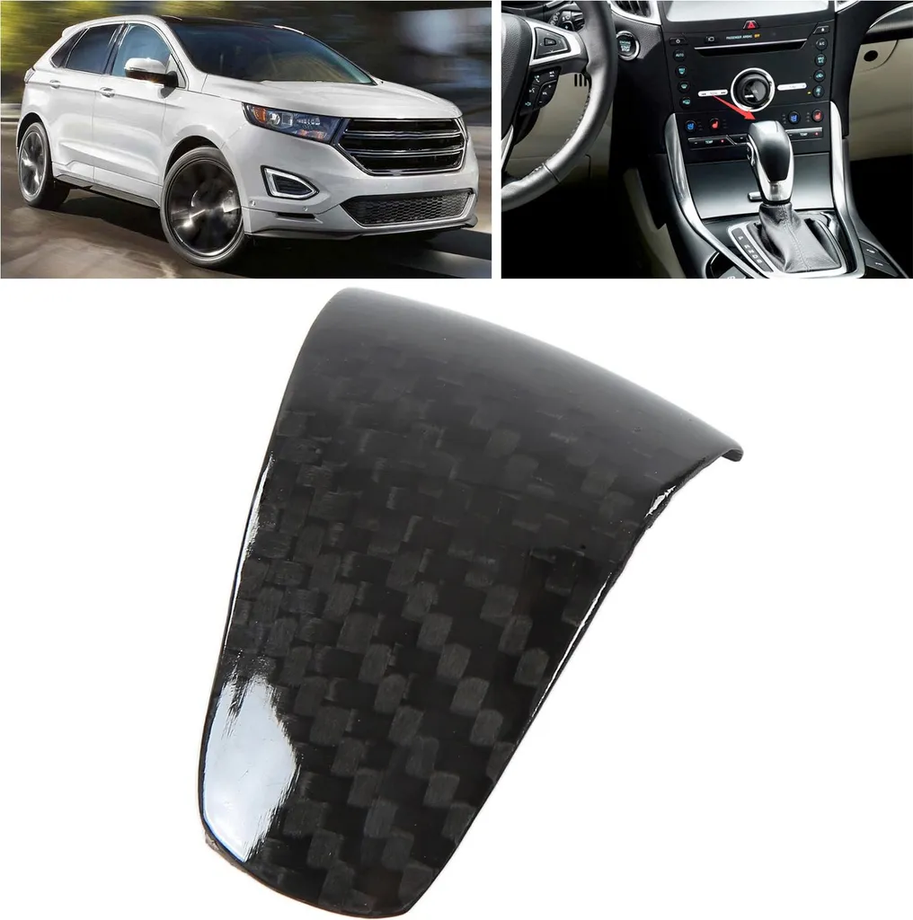 Cache pommeau Ford Edge 2015-2018 en carbone résistant aux rayures et UV