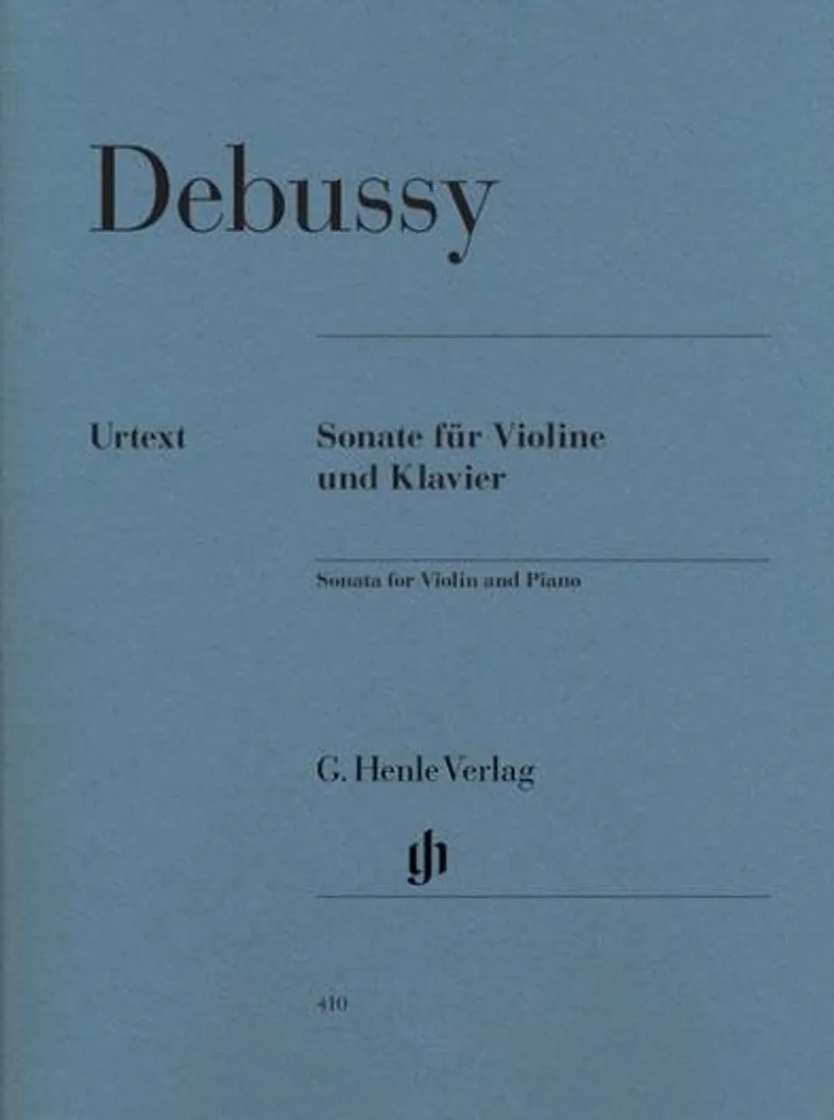 Partition Violinsonate g-moll Debussy avec doigtés et impressions