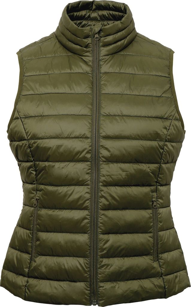 2786 Damen Steppweste RW6284 (L) (Olive)