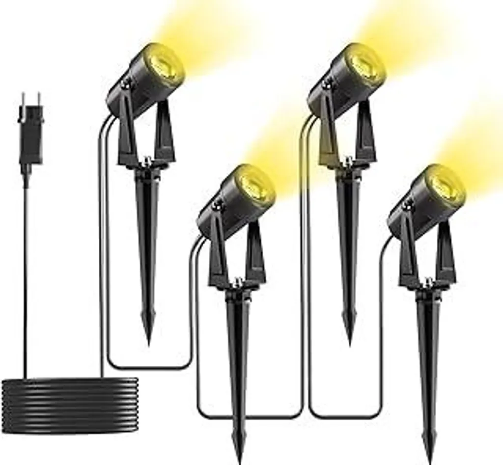 Yuusei Luci Giardino Alimentazione Elettrica IP65 27V Kit 4 Faretti