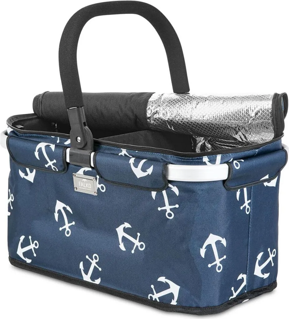 Cesto Picnic e Spesa Genius Falko Duo: 25L di Praticità Blu