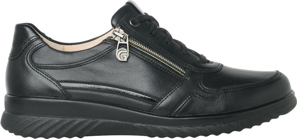 Ganter Heike 0204527 Damen Schnürschuh, Leder, Grün, sensitiv - Damenschuhe Bequeme Schnürschuhe, Schwarz, leder (kalbleder)