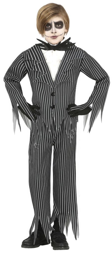 Strašidelný kostým Pan Skeleton Halloween 2026 černá Obrázek produktu 