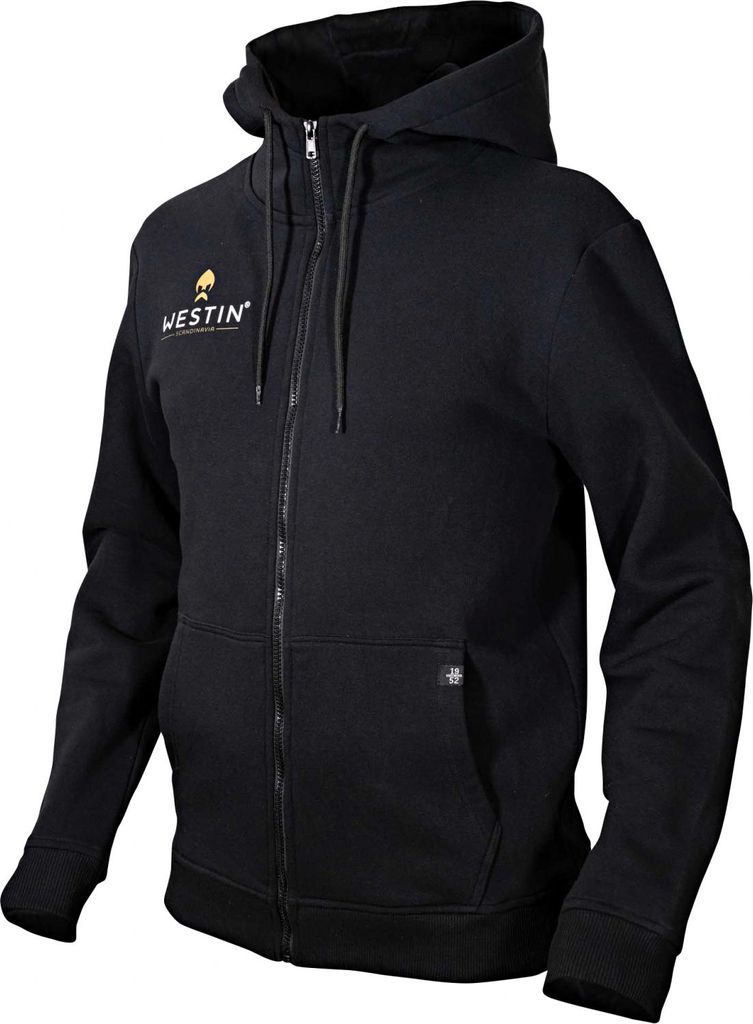 Westin Zip Hoodie Black - Angelpullover, Größe:L Produktbild 