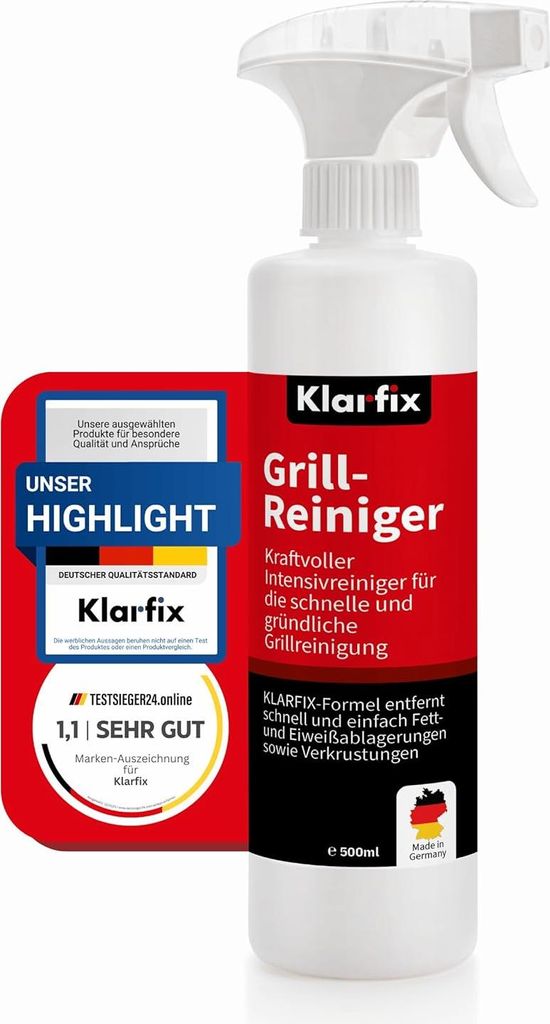 Grillreiniger | Spezialreiniger zur Grill-Reinigung nach dem Grillen | Profi-Reiniger für Gas-, Holzkohle- und Elektrogrill | Grillrost Reiniger (...