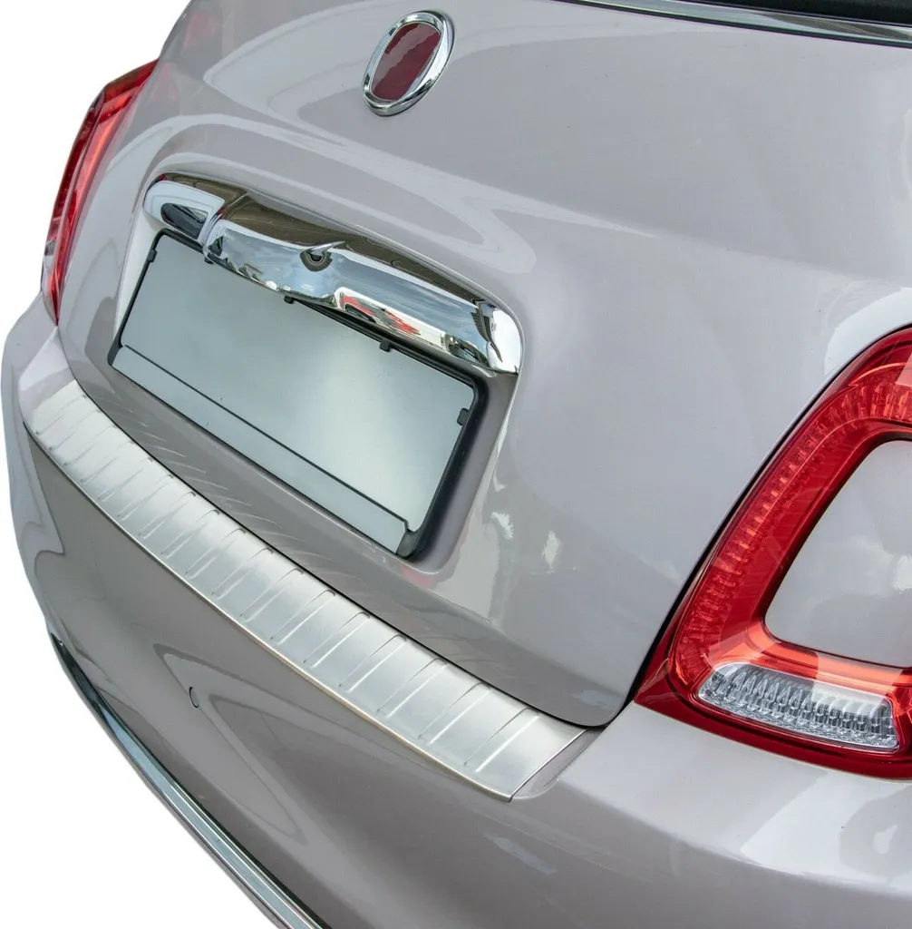 Protection Seuil de Coffre avec Rebord pour Fiat 500 et 500C 2016-