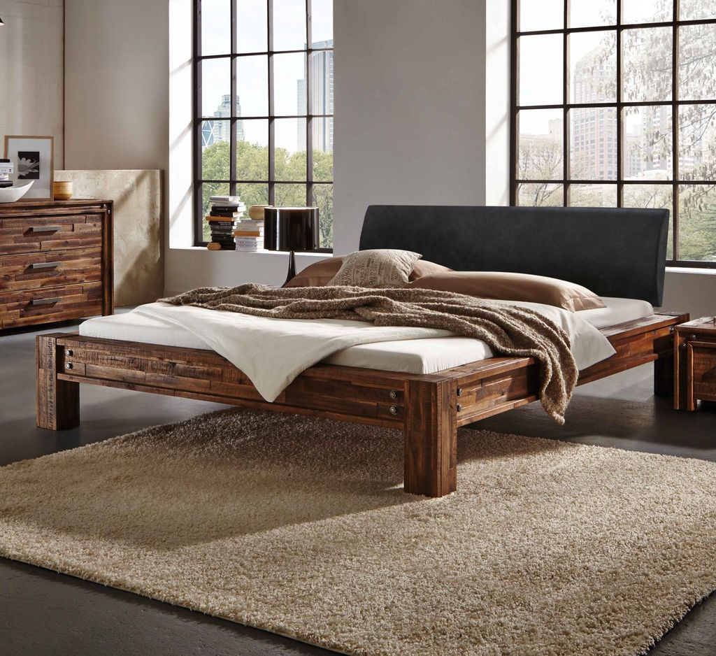 HASENA Factory Line San Felipe Loft Style Bett vintage brown 140x200