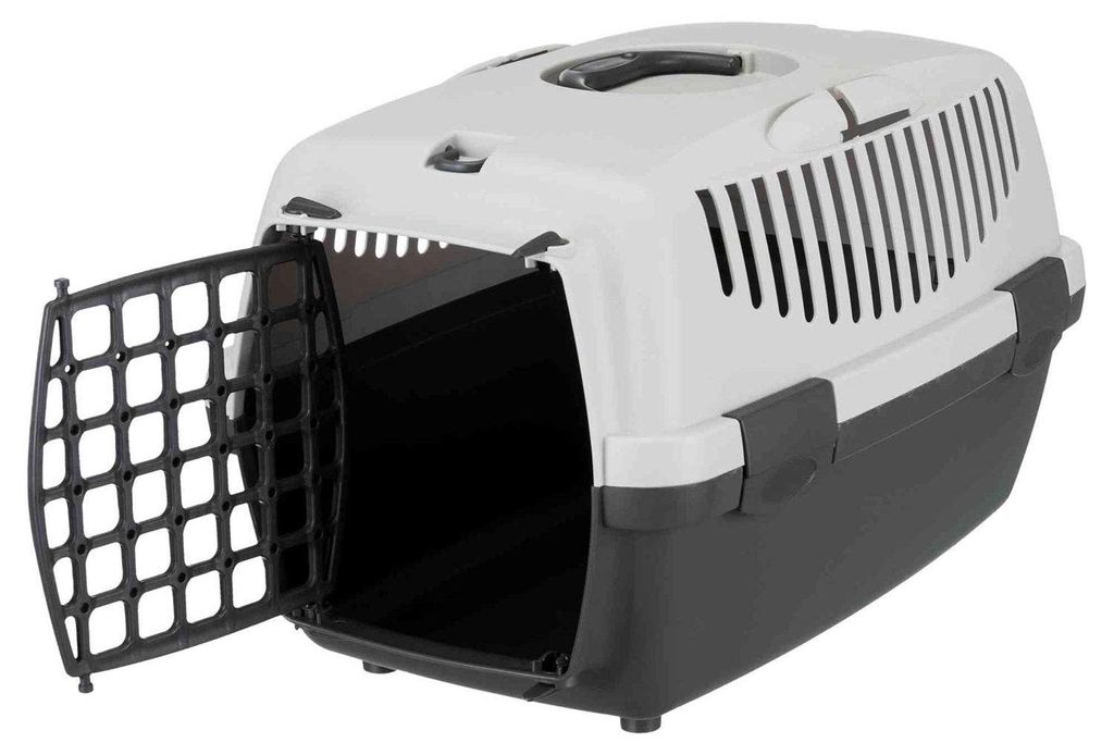 Stefanplast Gulliver 1 Transportbox grau für Hunde und Produktbild 