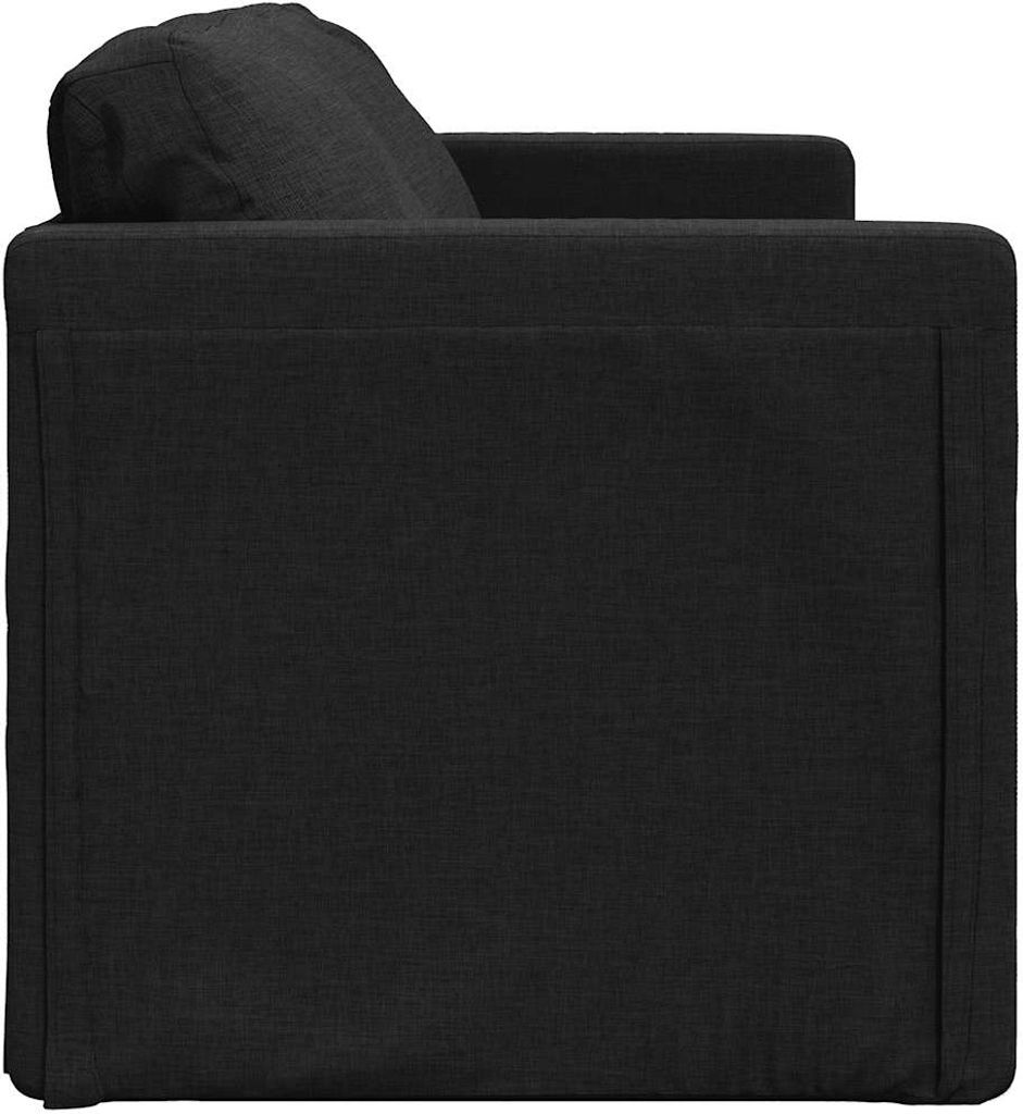 vidaXL Bodensofa mit Schlaffunktion Schwarz 112x174x55 cm Produktbild 1