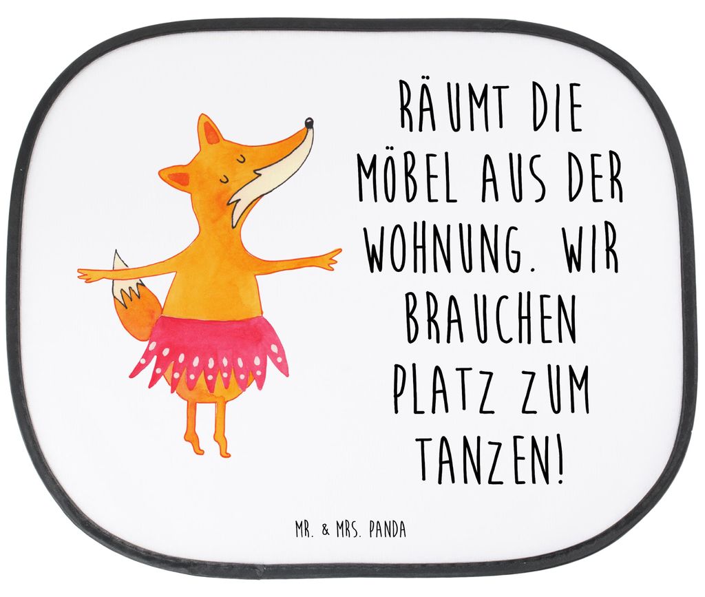 Mr. & Mrs. Panda Sonnenschutz Auto Fuchs Ballerina - Weiß - Produktbild 