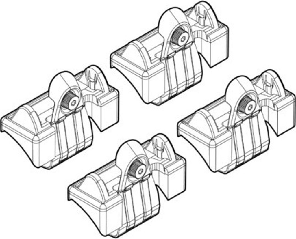 NORDRIVE Dachträgerfuß N21024 Fahrzeugdach für VW POLO (9N)