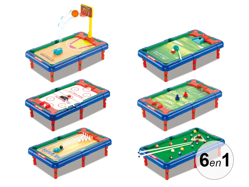 Table d'activités enfant multi-usage TechKidz 6 en 1 modulable et robuste