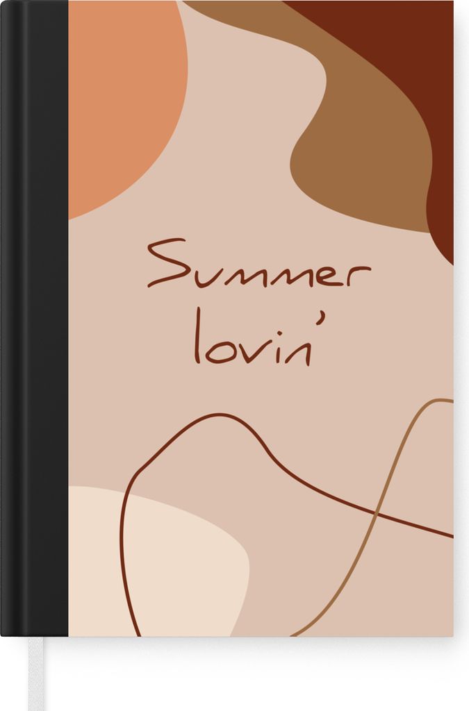 MuchoWow Notizbuch Tagebuch Haushaltsbuch Notebook A5 Sommer - Zitat - Rosa - Notizblock - Notizheft - Notebook - Schreibblock - Papier