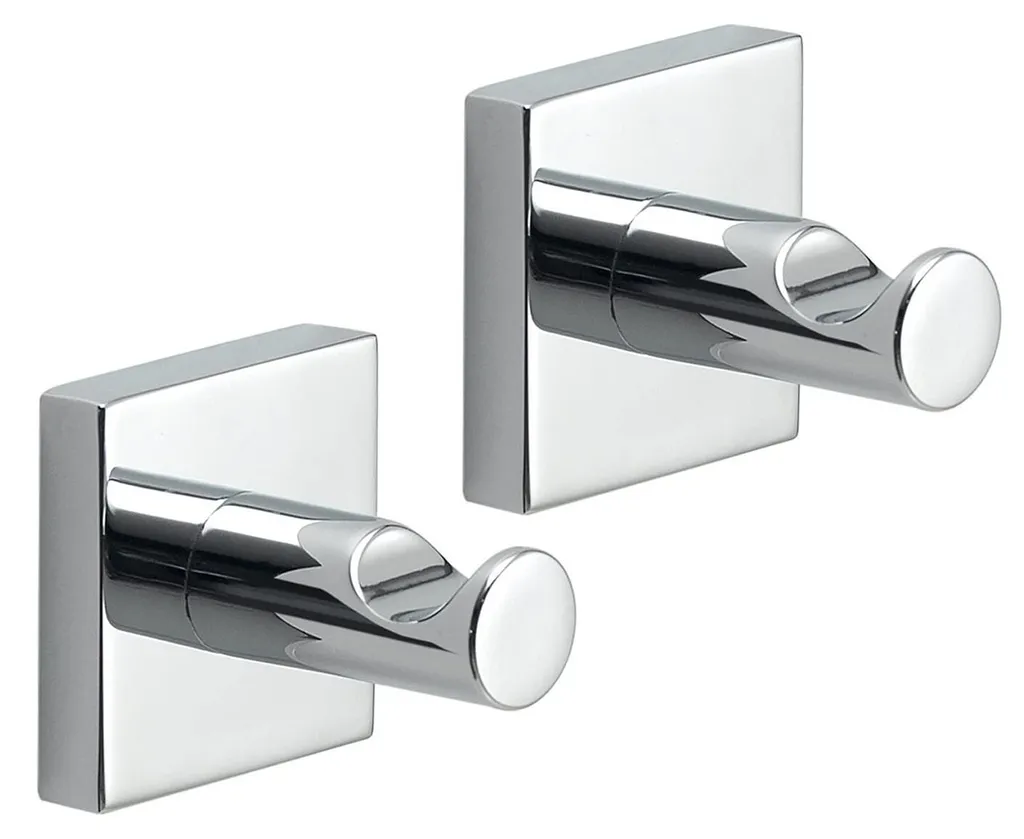 Porte-serviette Manila compact pour salle de bain inox et verre
